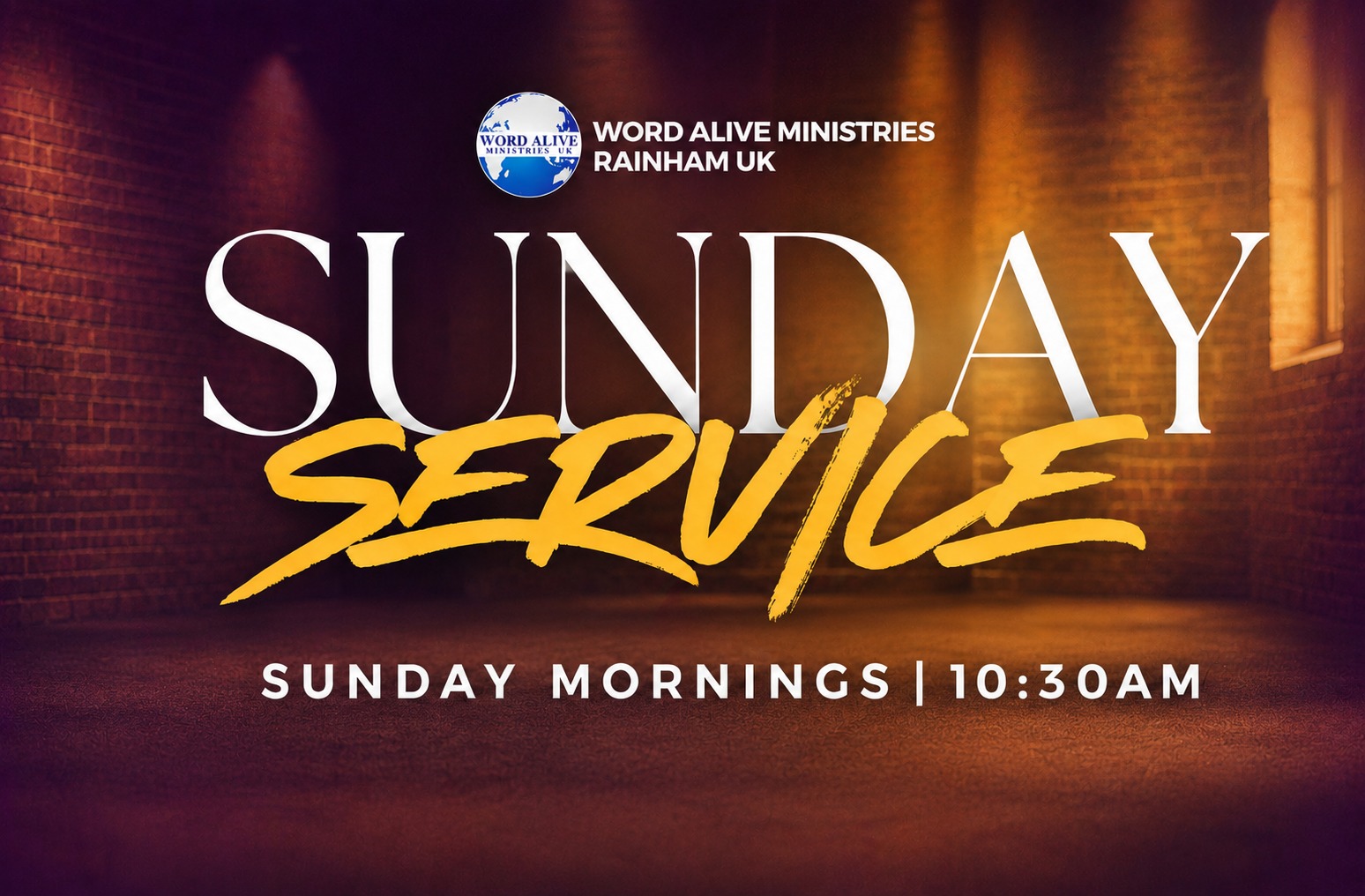Sunday Worship Experience programme banner